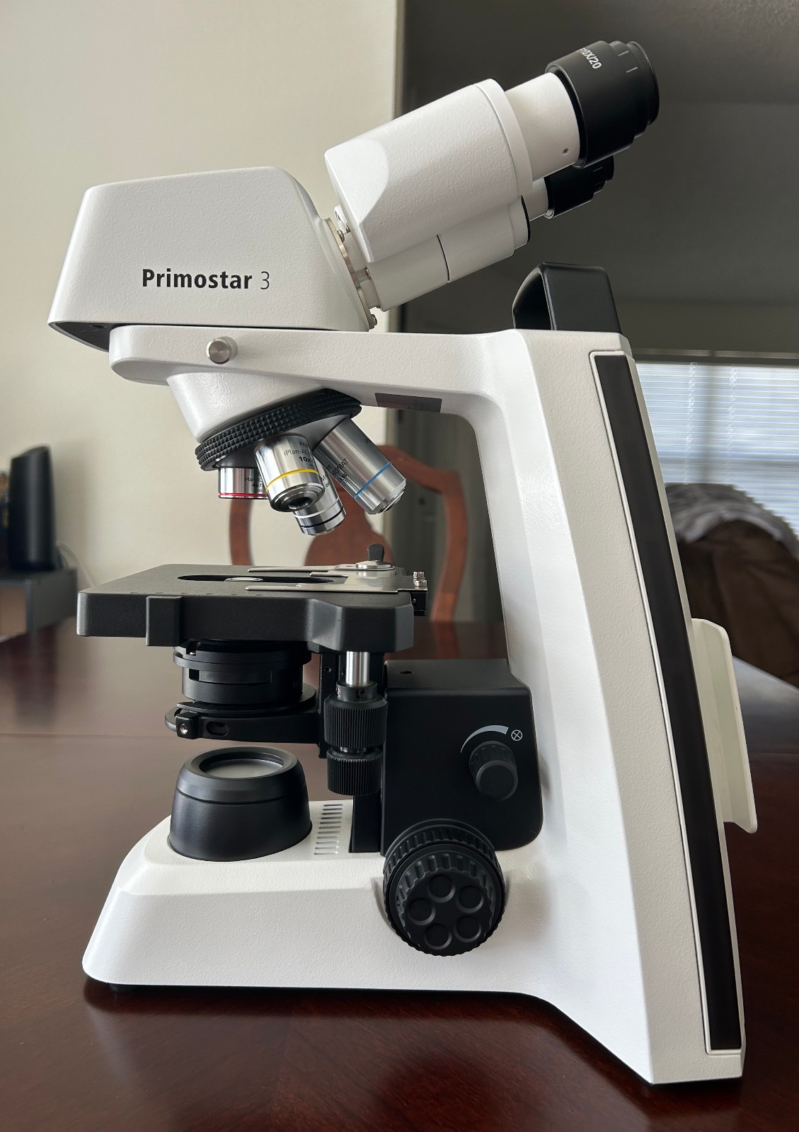 Zeiss Primostar 3 Lab Microscope iPlan 4x, 10x, 40x, 100x Oil Objectives Tested