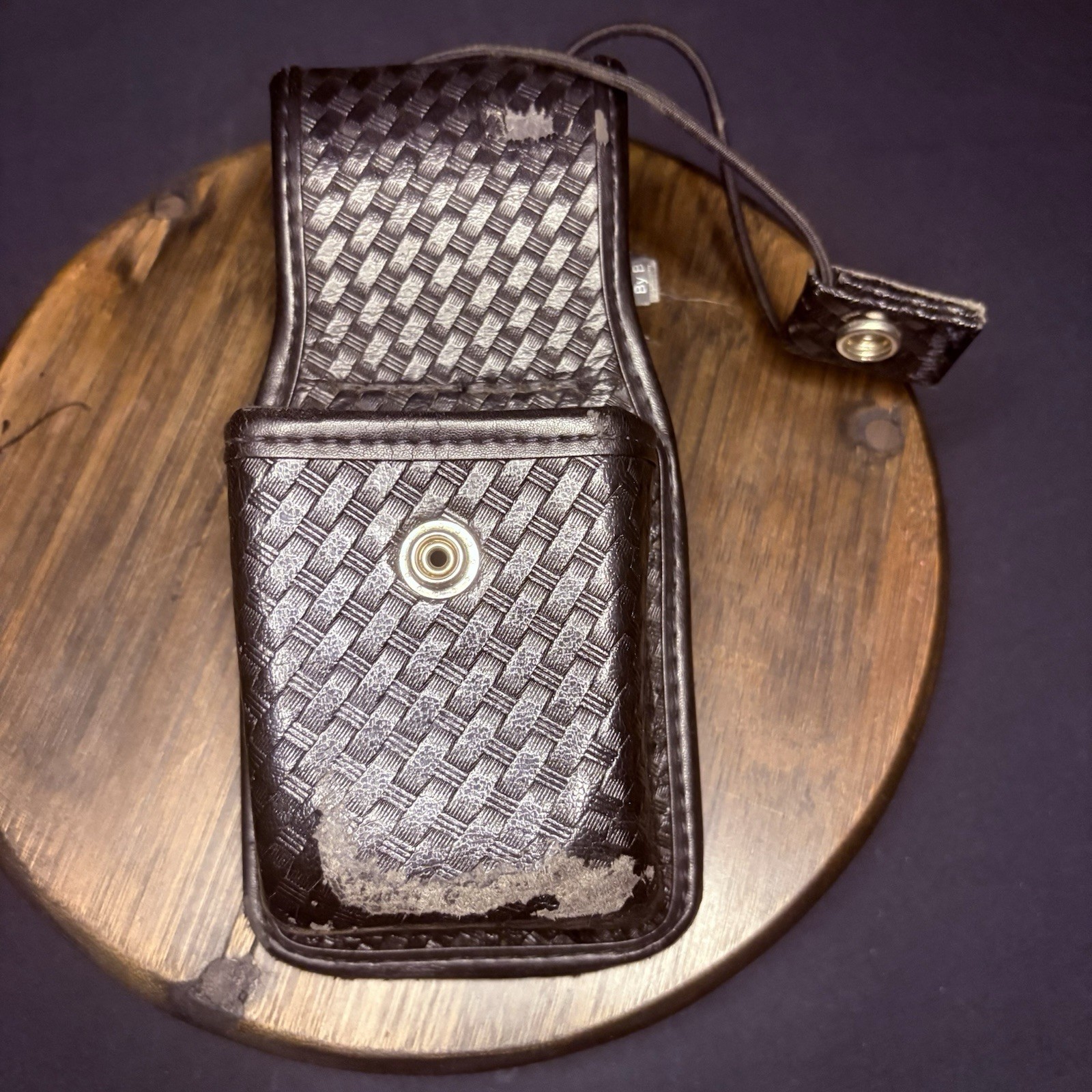 Bianchi Universal Radio Holder Swivel Back Accumold Elite Leather Basket Weave