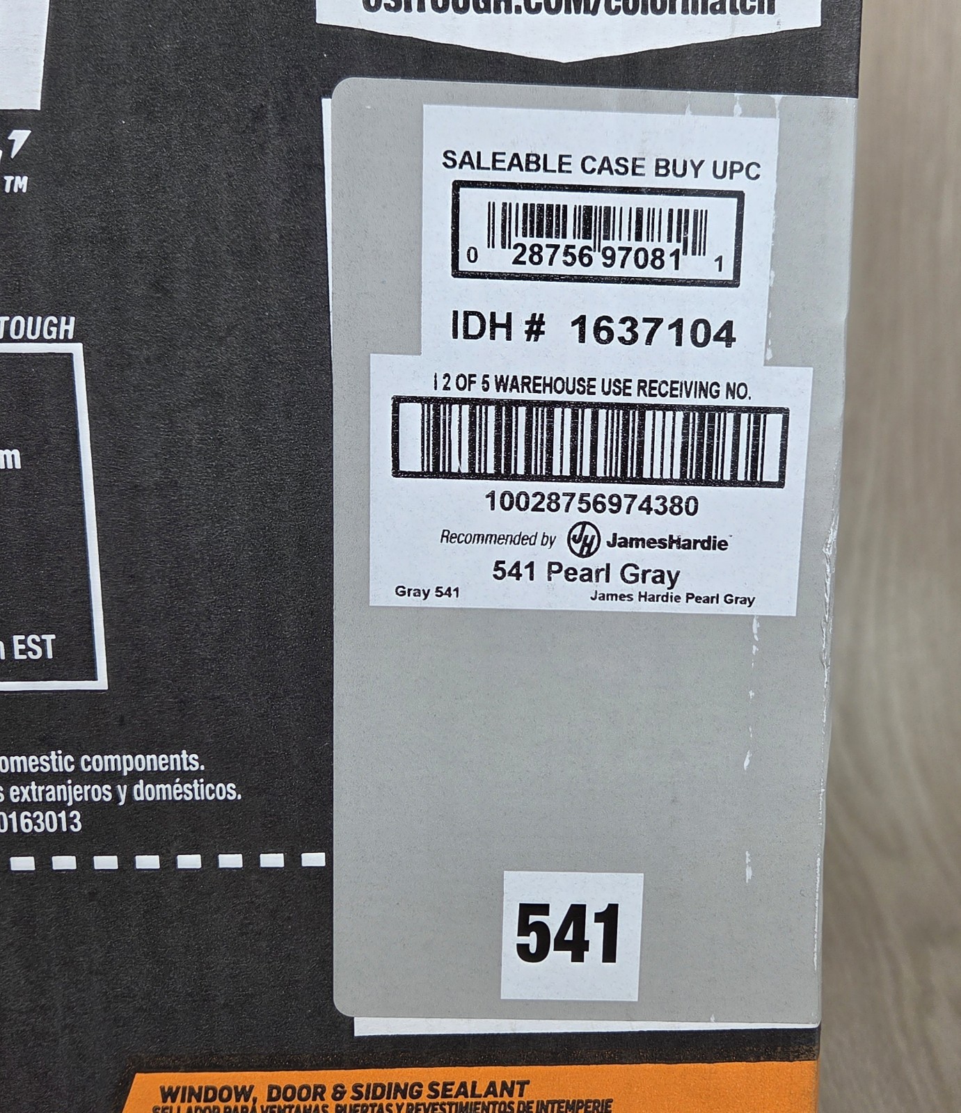 12 Pack OSI QUAD VOC #541 Pearl Gray Window Door & Siding Sealants All Season