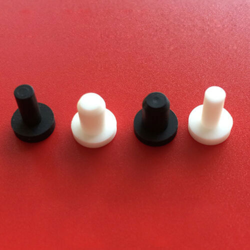 3mm-15mm Hole Plug End Cap Round Solid Silicone Rubber Blanking Seal Bung Black