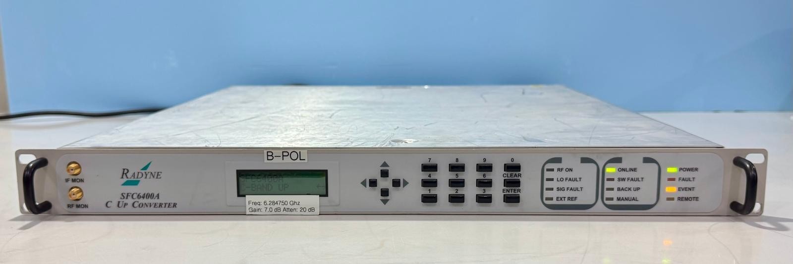 Radyne SFC6400A C-Band Up Converter – TESTED TO POWER ON – No Accessories