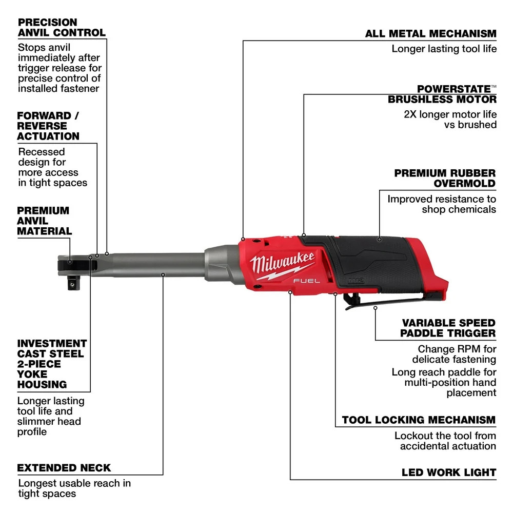 Milwaukee 3497-22RAT M12 FUEL 12V Cordless 2 Tool Combo Kit w/ 3/8″ Ratchet