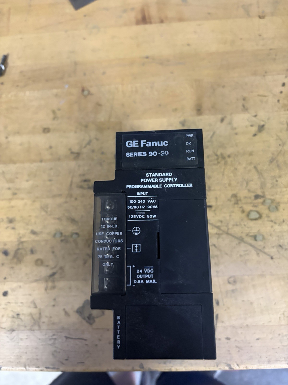 GE Fanuc PLC Power Supply IC693PWR321T 120/240VAC 125VDC USED