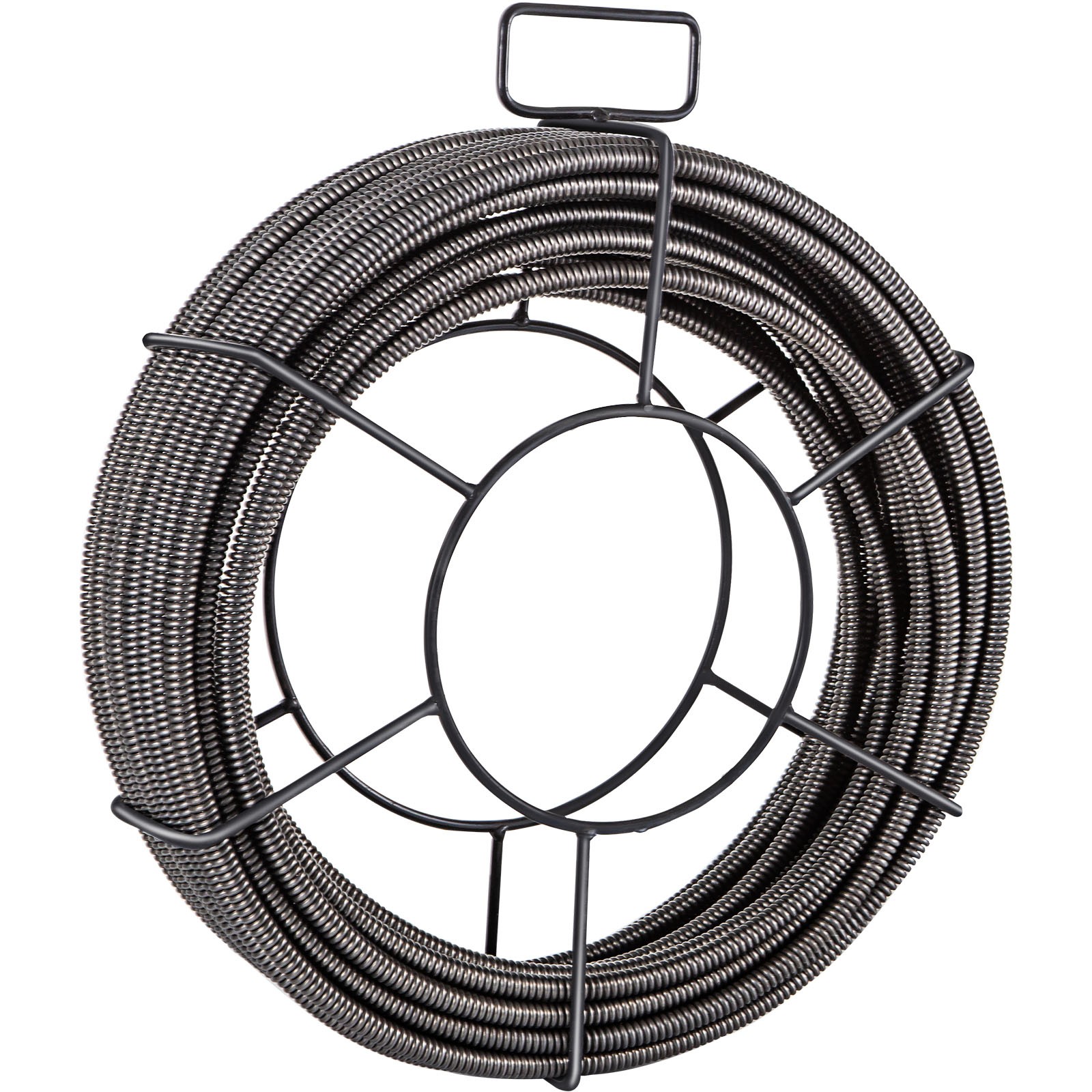 VEVOR Drain Cable Sewer Cable 75Ft 1/2In Drain Cleaning Cable Auger Snake Pipe