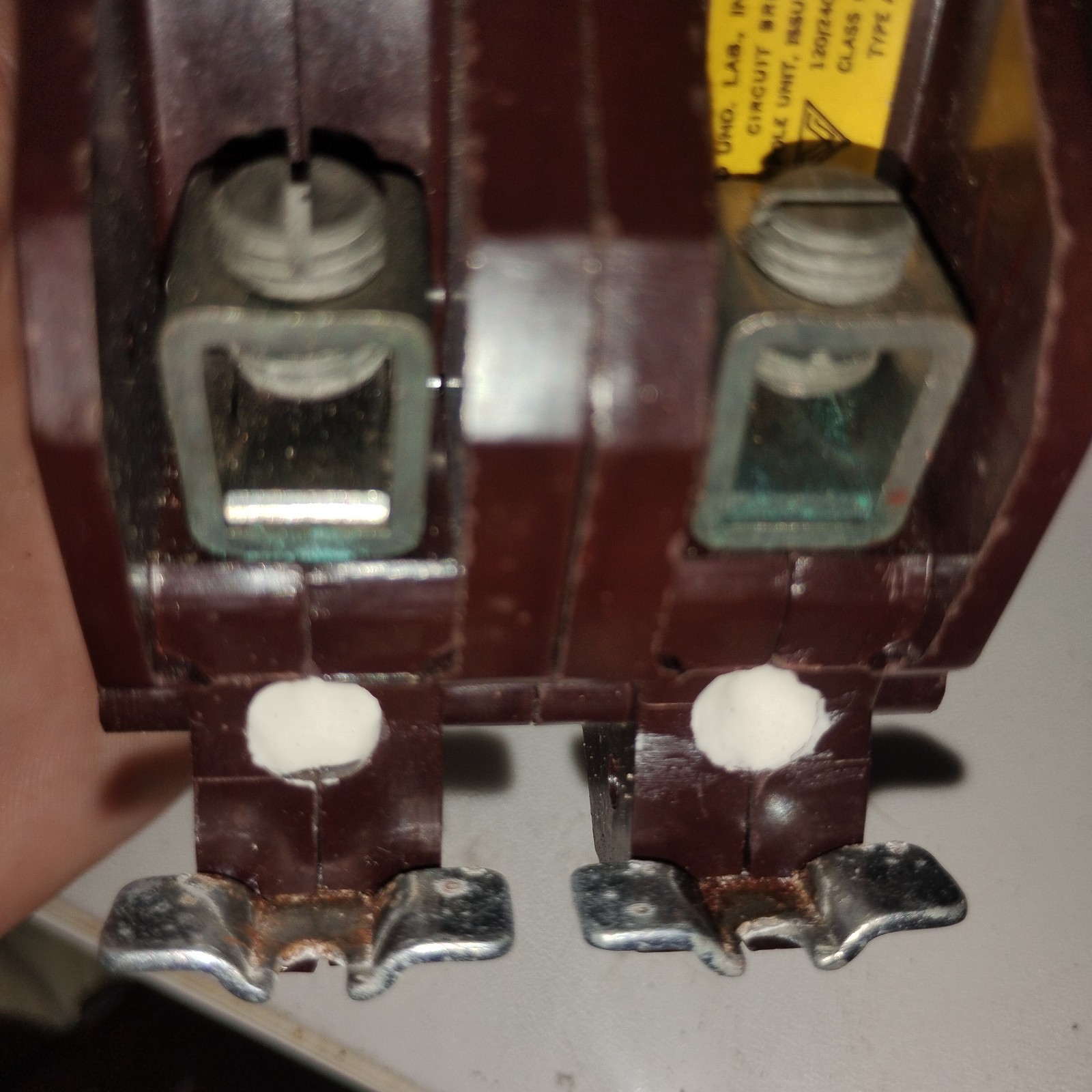 Wadsworth A250 50 Amp 2-Pole Circuit Breaker – Red Bar – Metal Feet – NOS