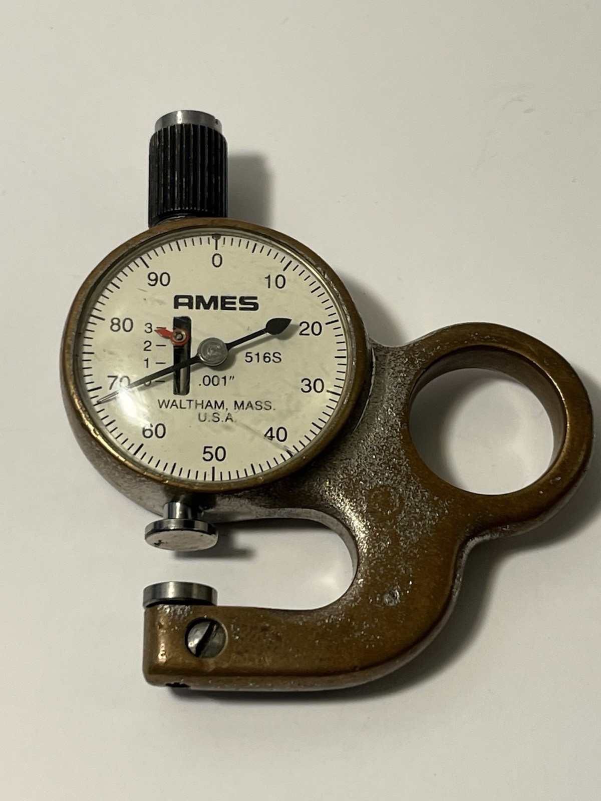 AMES 516S Pocket Thickness Gauge Made in Waltham Mass USA