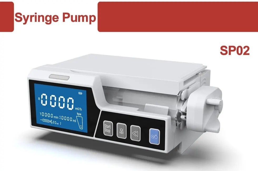 4.3 inch Touch Screen Syringe pump Stackable Type Human or Veterinary Use