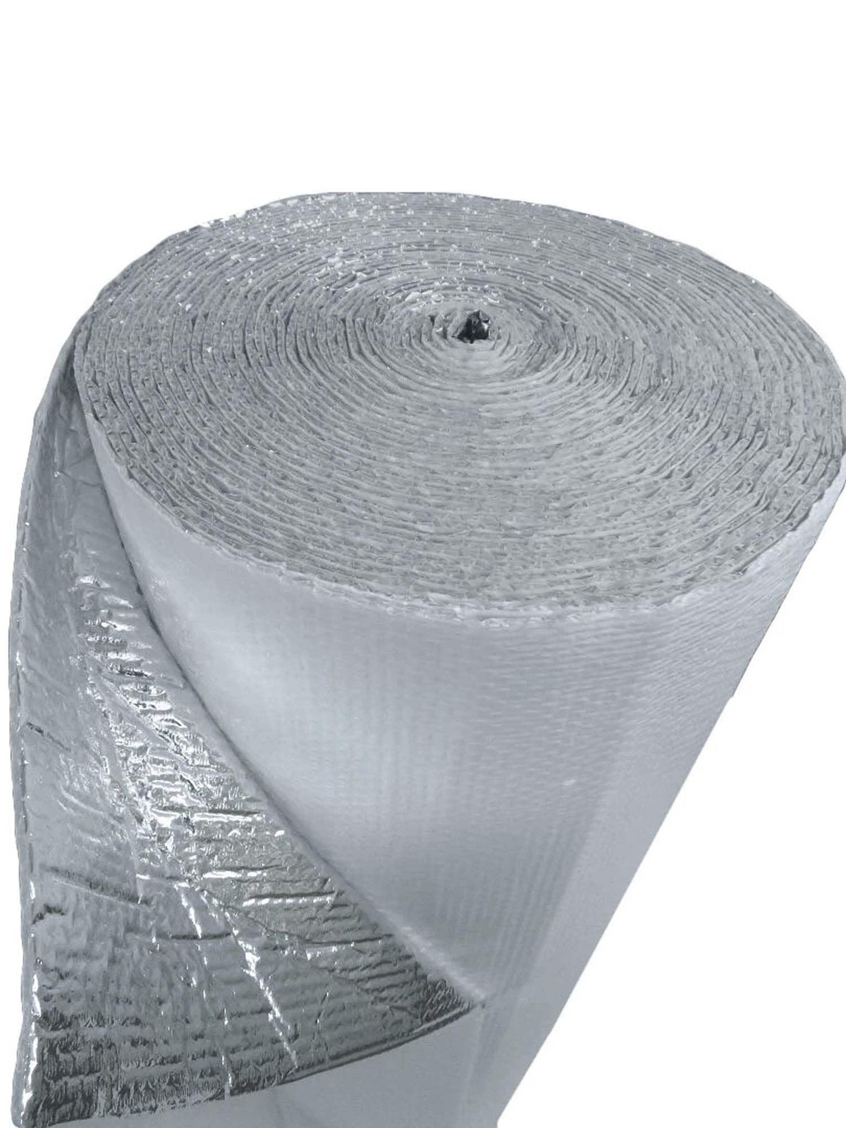 US Energy Products 24″ x 10′ Double Bubble White Reflective Foil Silver