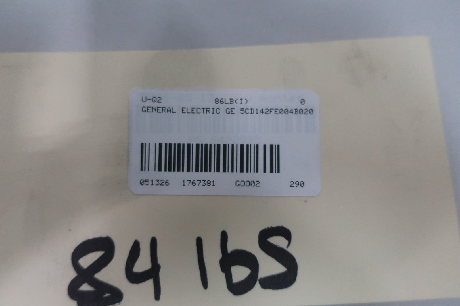 General Electric Ge 5CD142FE004B020 Kinamatic Dc Motor 1hp 1750rpm 180v-dc