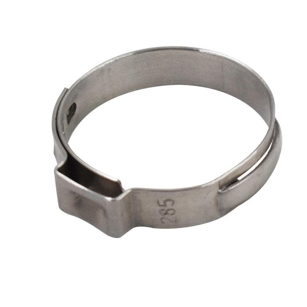 100 Pack 1 Inch Stainless Steel Hose Clamps Crimp Pinch Fitting Tubing New