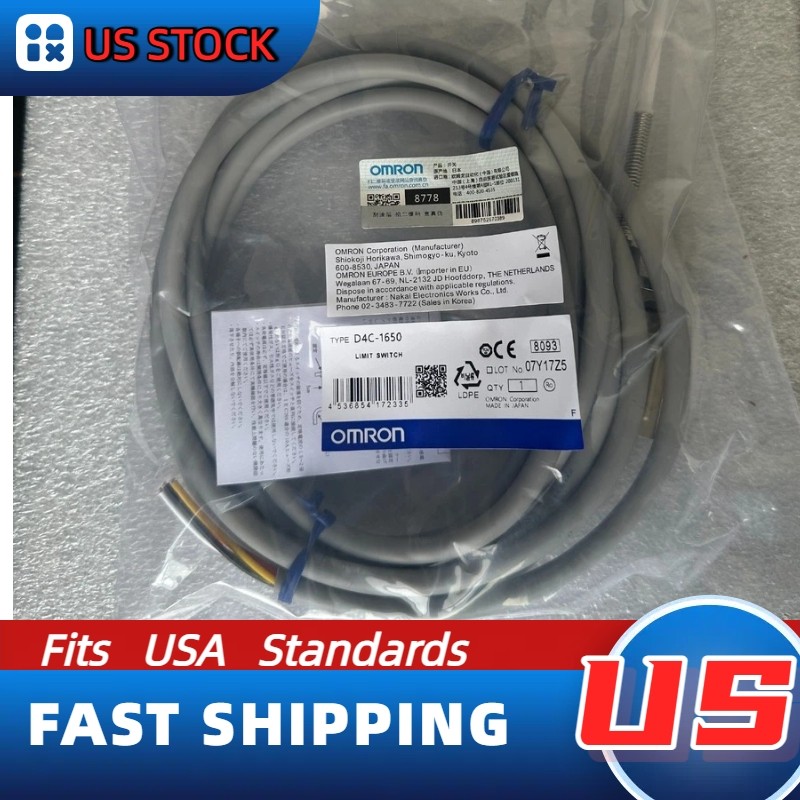 D4C-1650 Omron New Limit Switch 2PCS: US Inventory, Fast Dispatch