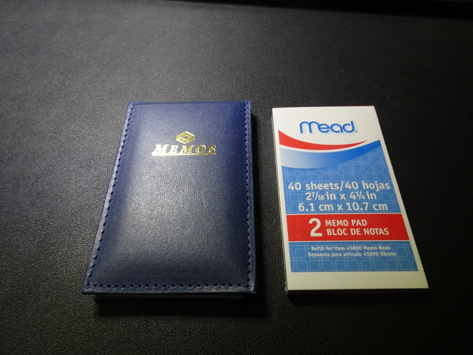 Mead Memo Book, Flip Top, 2 1/2″ x 4 1/4″ + 40 Sheets Memo Pads, Blue