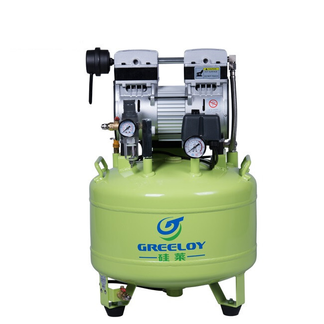 40L Low Noise Silent Oil Free Air Compressor GA-81 One for Two Dental Chair US