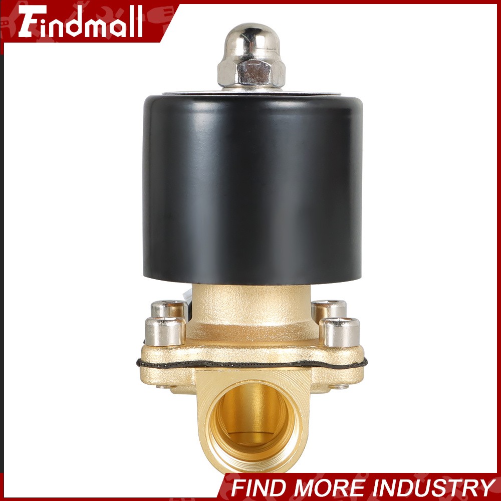 1/2″ DC 12V Brass Electric Solenoid Valve NPT Gas Water Air Normally Closed