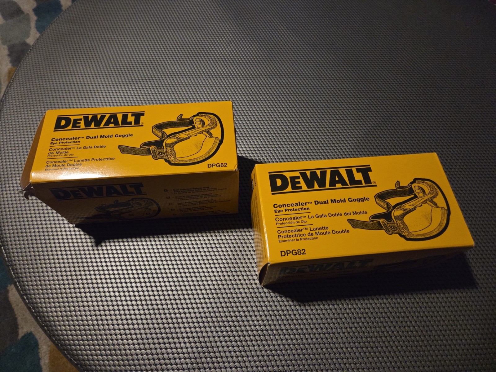 DeWalt DPG82-11 Clear Anti-Fog Concealer Safety Goggles Lot Of 2