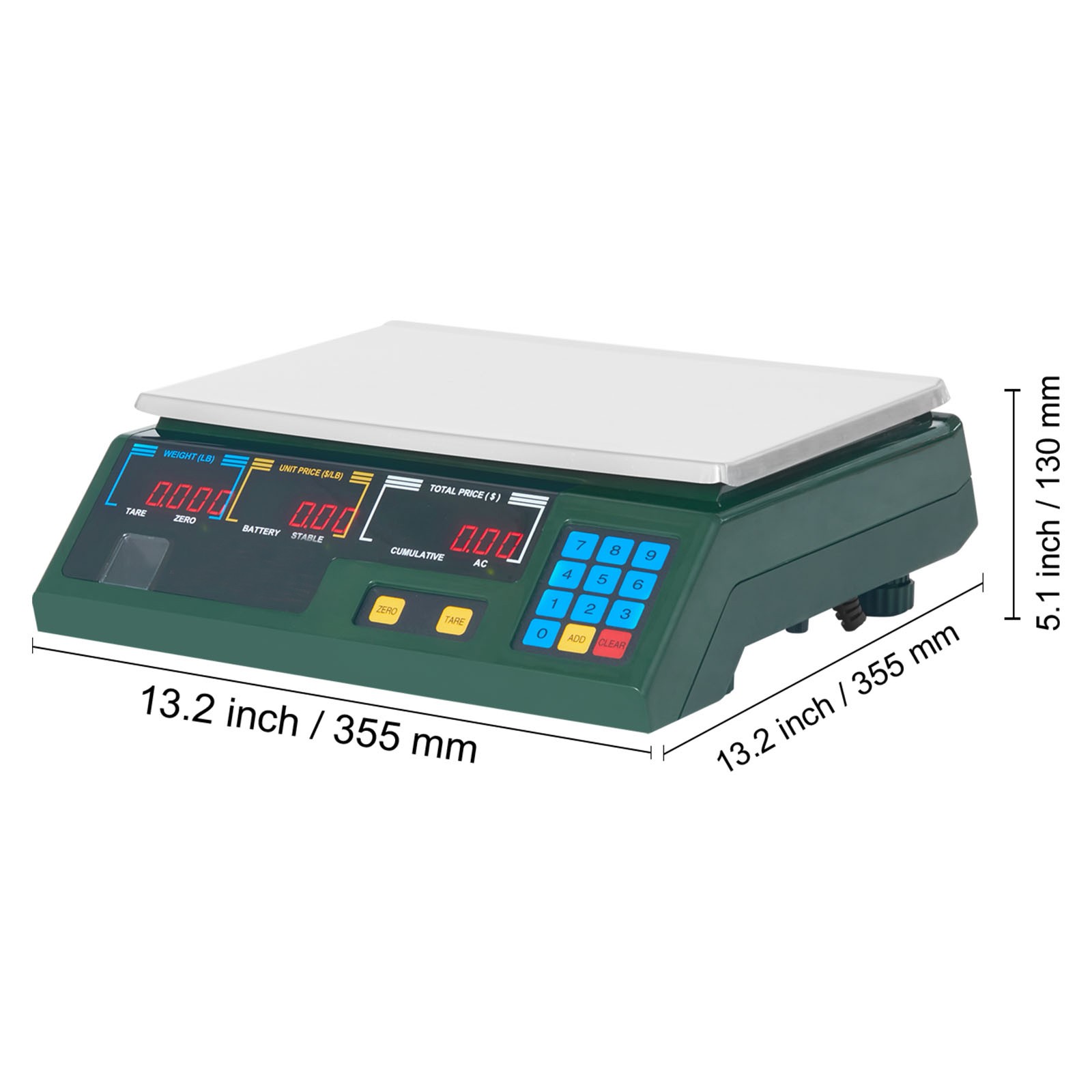 Uimoso 66Lbs 30KG Digital Price Scale for Commercial Food and Meat Weighing