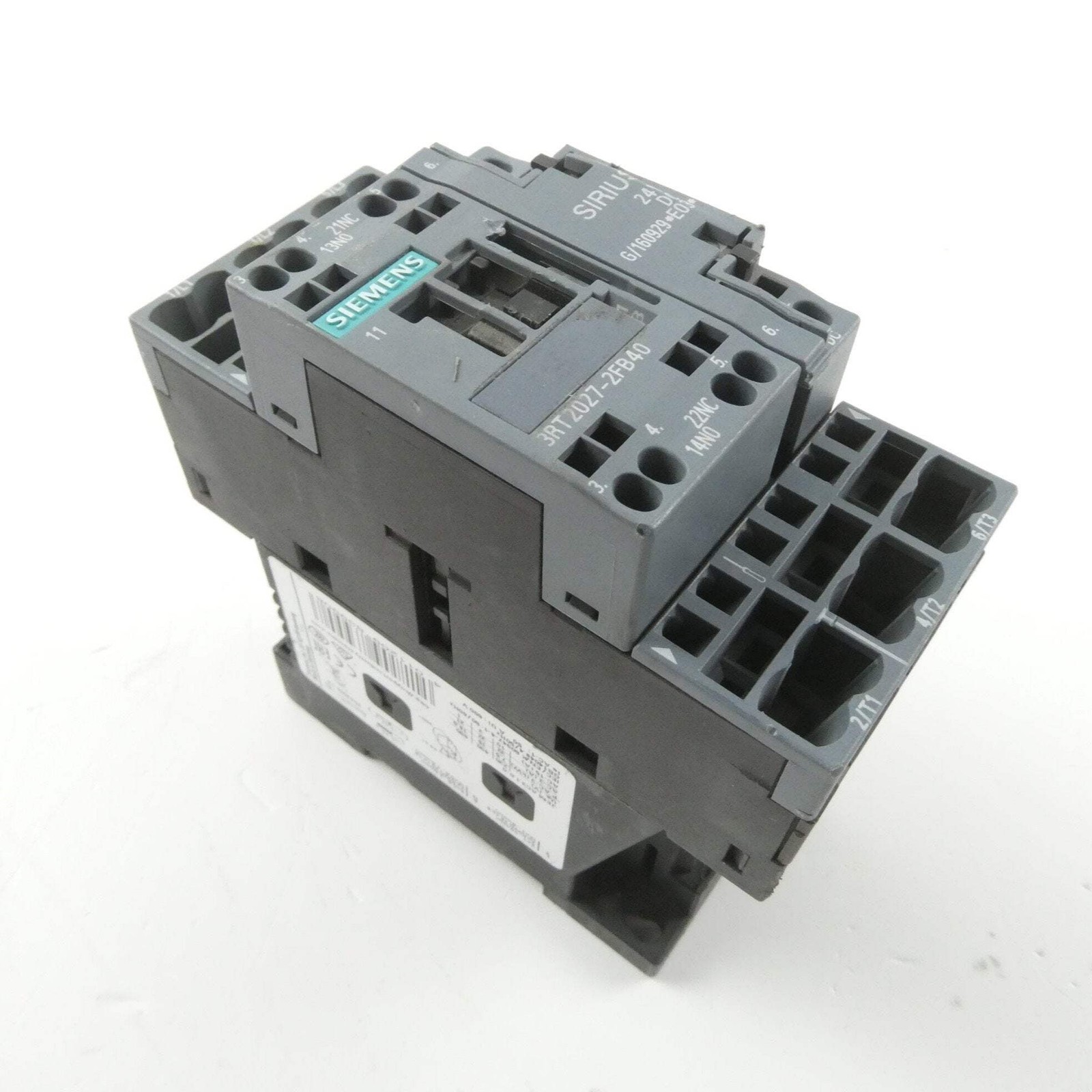 SIEMENS 3RT2027-2FB40 SIRIUS (24VDC) POWER CONTACTOR *E03*
