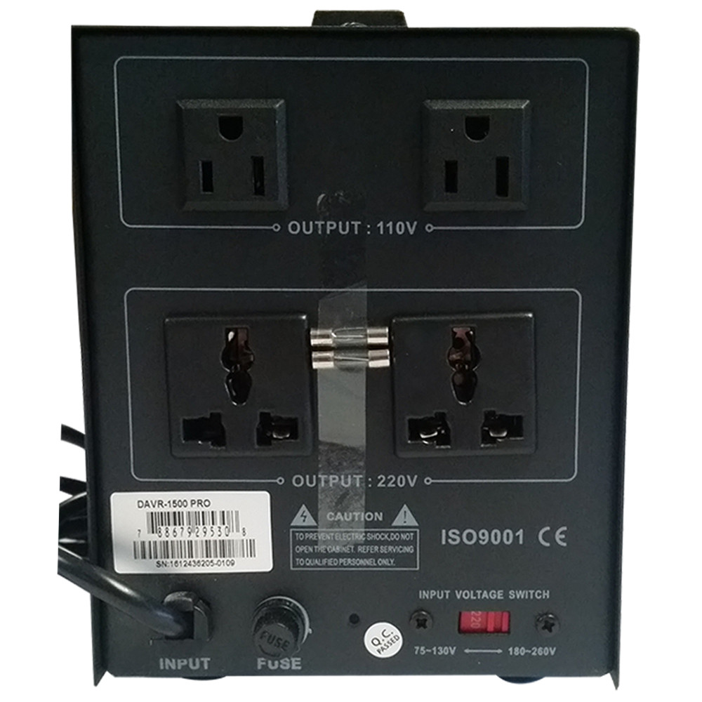 Norstar DAVR-1500 1500 Watt Voltage Converter Transformer