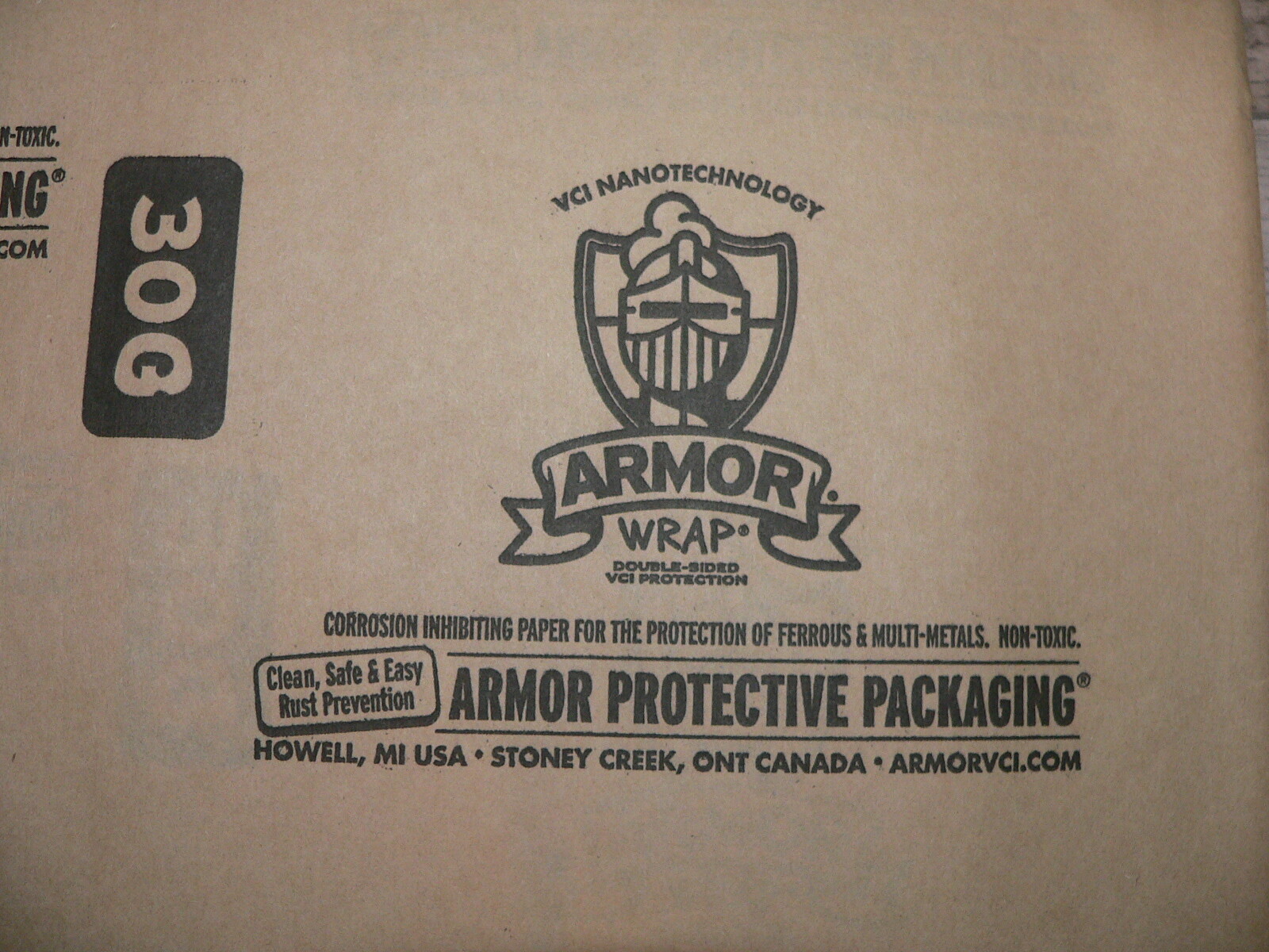 Armor Wrap VCI Corrosion Inhibitor Protective Packaging 12″ x 12″ Sheets 30 pcs.