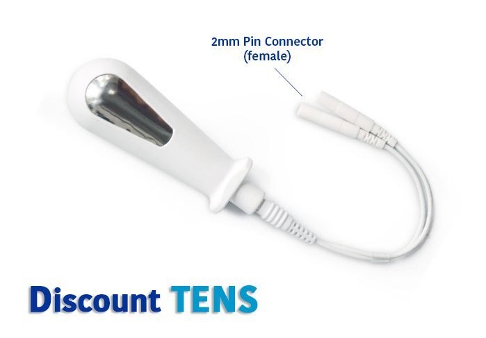 Vaginal Probe Electrode for TENS / EMS / E-Stim Devices. Model: V-1
