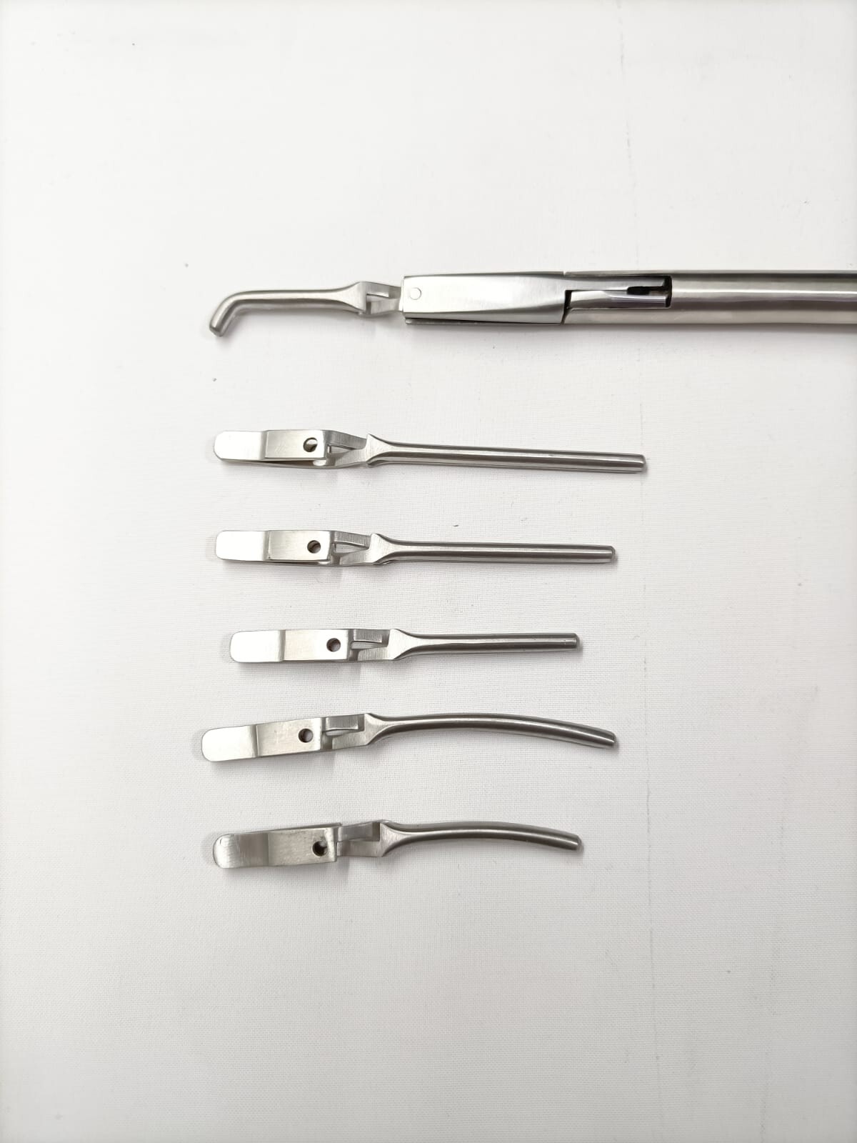 Laparoscopic Bulldog Clamp 10mm With 6clips Stainless Steel Reusable Instruments