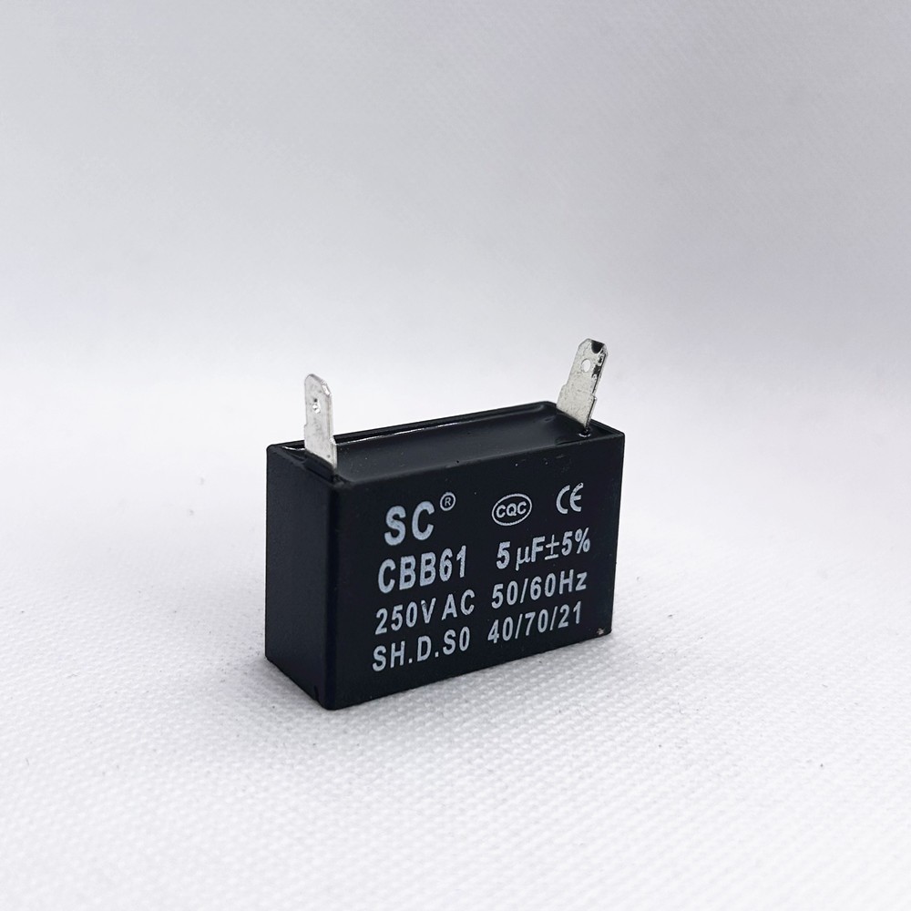 CBB61 250V 4/5/6/8/10/12/15/20/24/25 UF Fan Motor RUN Capacitor 2 PINS