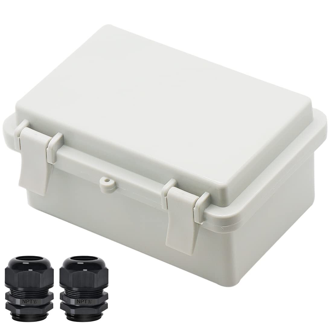 Gray Waterproof Electrical Junction Box Ip65 Industrial Enclosure 5.9X3.9 Inches