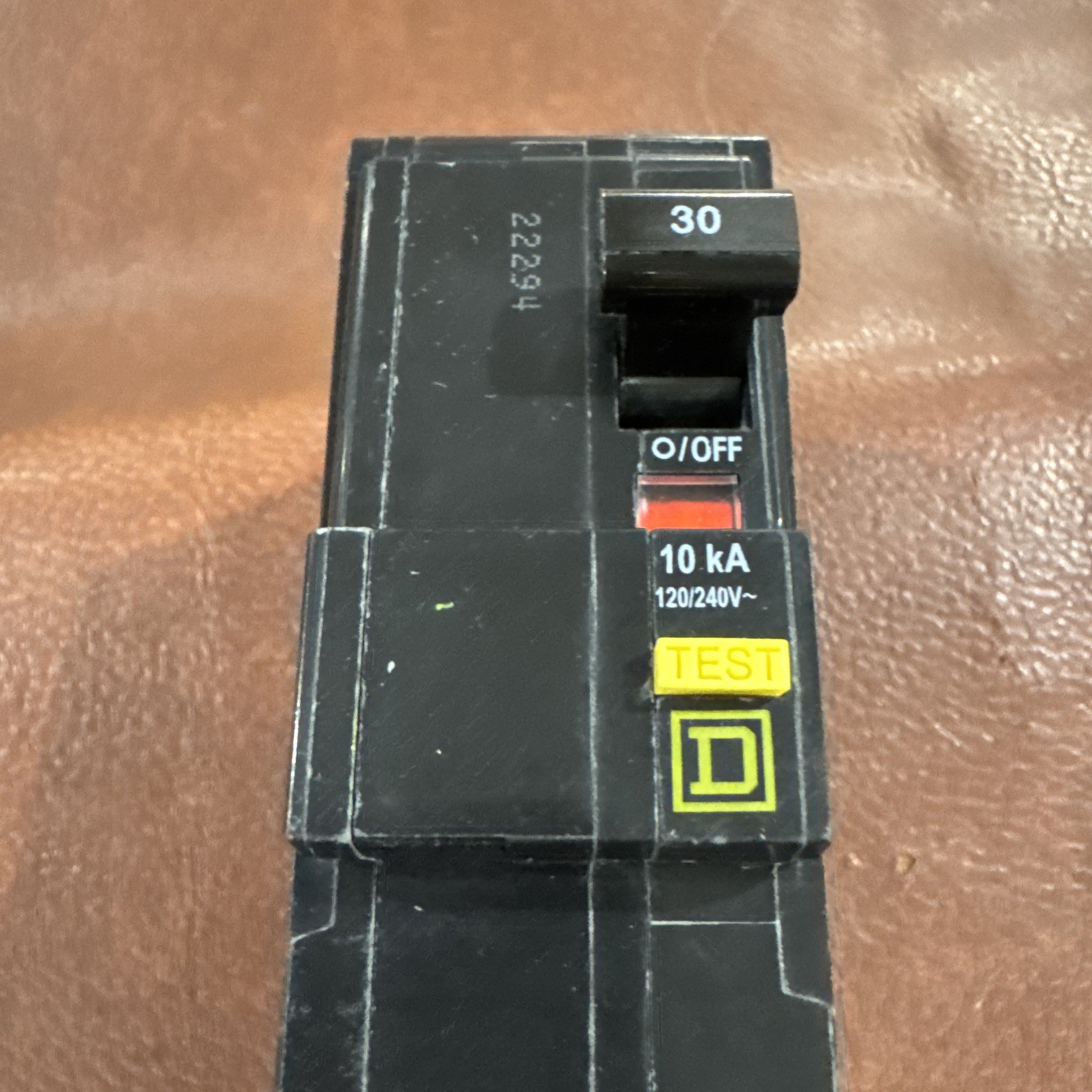 Square D 2P 30A QOB230GFI 2 Pole 30 Amp 120/240V GFCI Bolt On Circuit Breaker