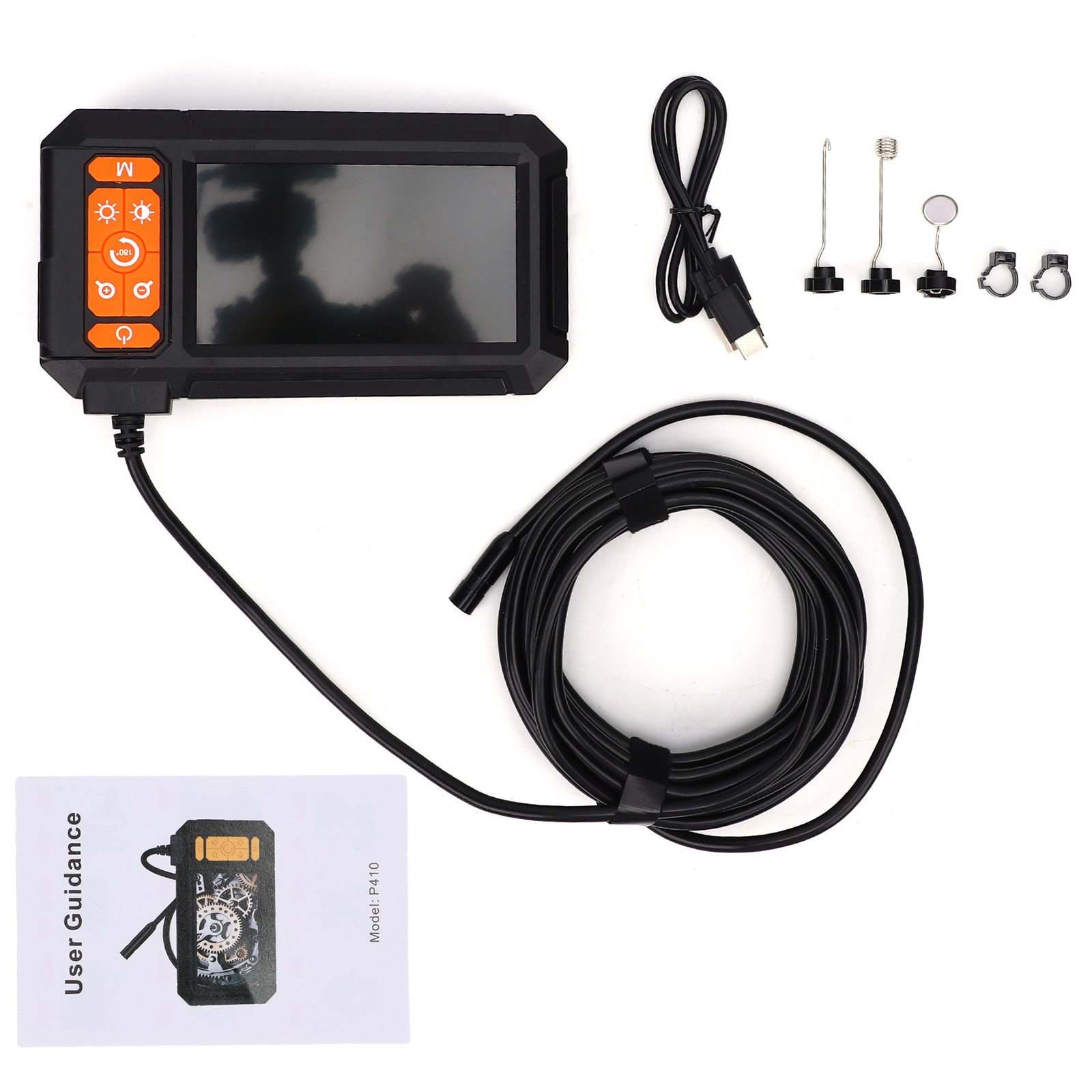 Industrial Borescope Inspection Camera IP67 Waterproof Endoscope 4.3» 1080P