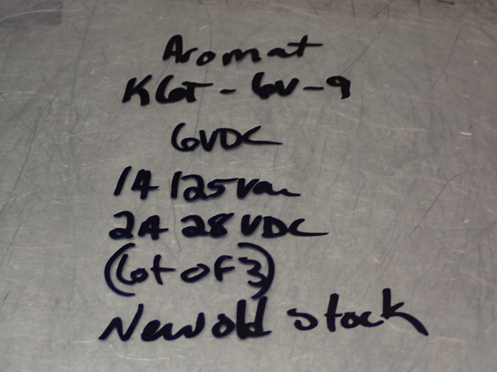 AROMAT K6T-6V-9 Relays 6VDC Coils New Old Stock (Lot of 3)