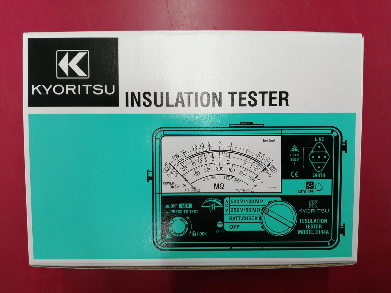 Kyoritsu 3148A Insulation Resistance Meter 20MΩ 50MΩ 100V 250V Range