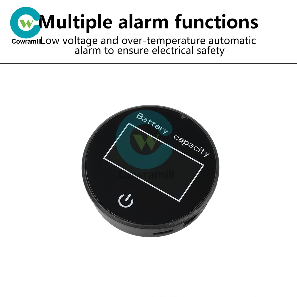 LCD Digital Battery Level Indicator Voltage Power Percentage Temperature Display