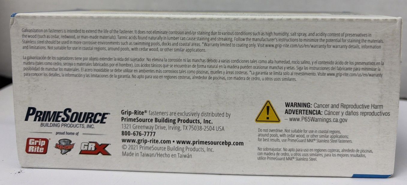 Grip Rite® 3/8″ x 3-1/2″ Dual-Drive Structural Wood Screw – 50 Count