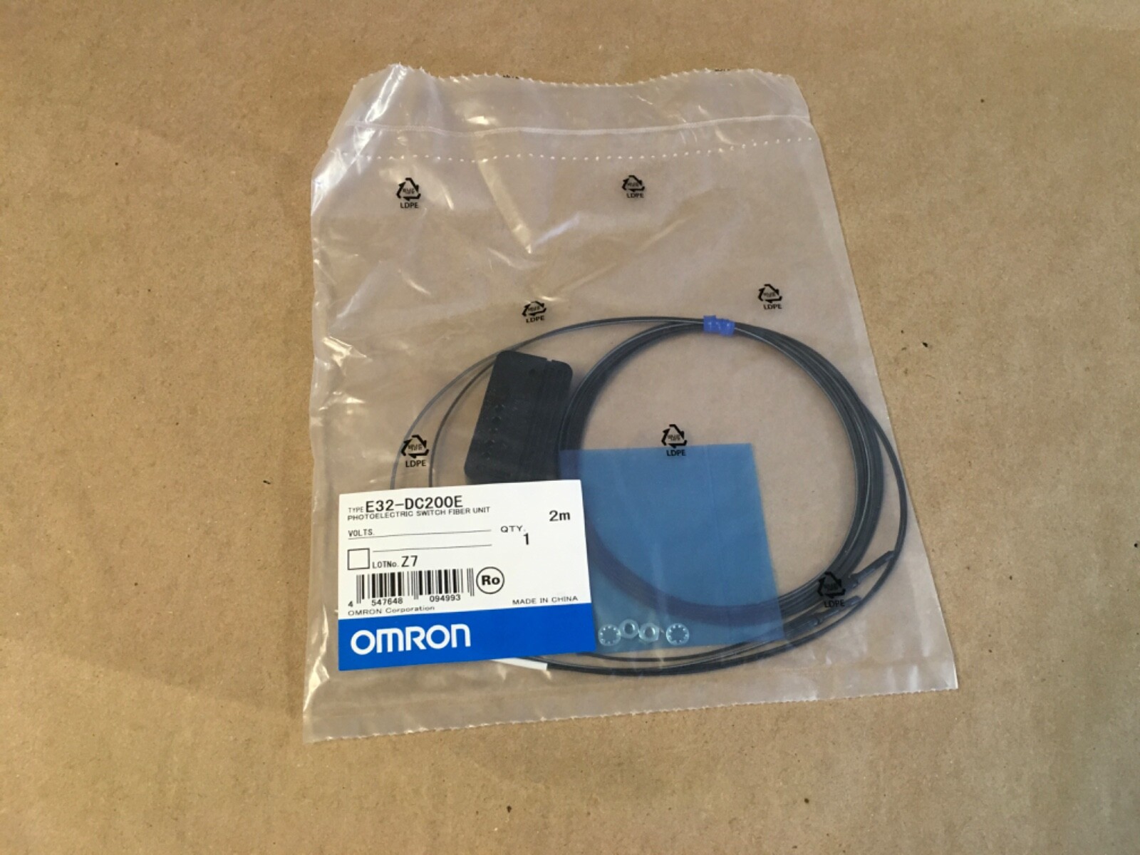 Omron E32-DC200E Photoelectric Switch Fiber Unit (KB)
