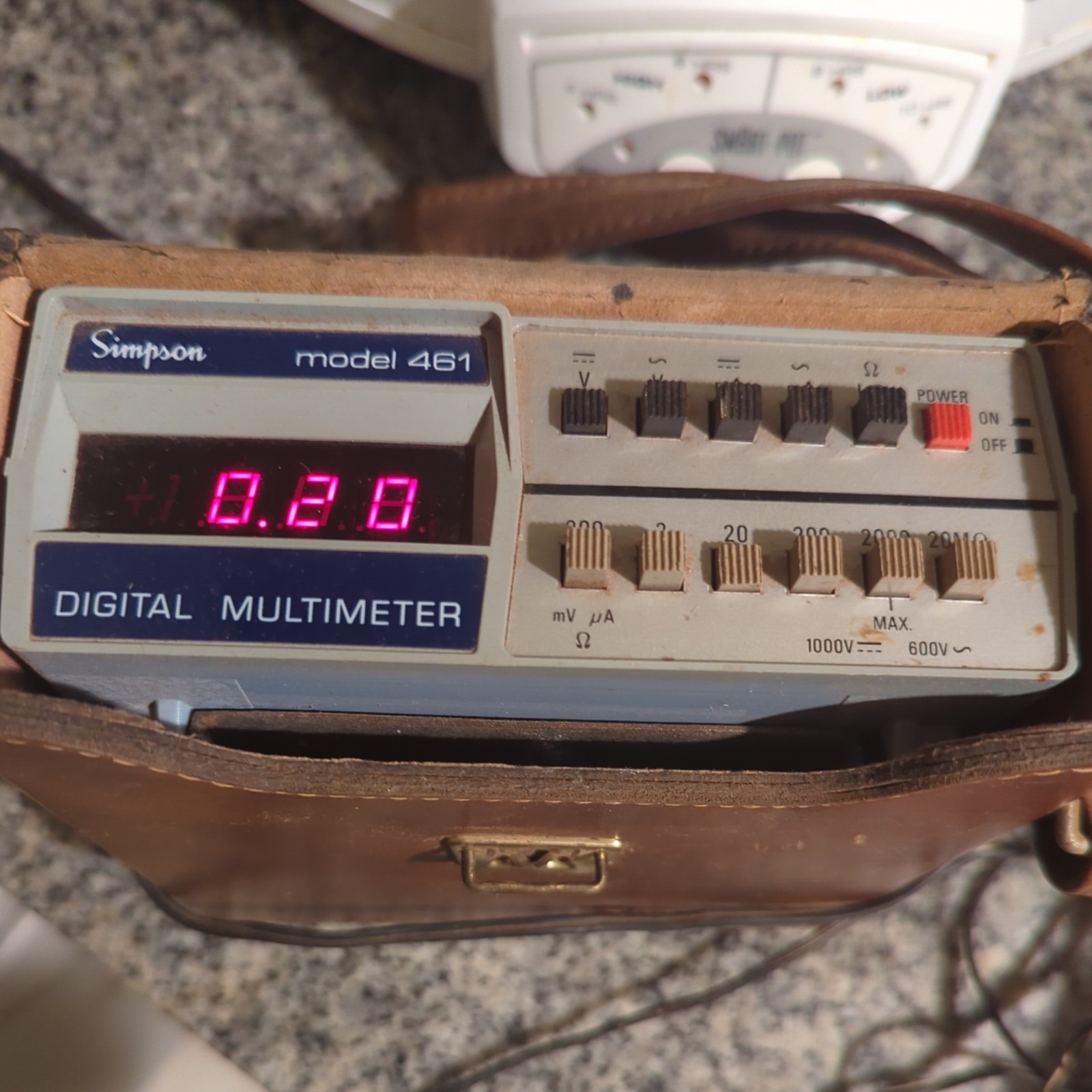 Simpson Digital Multimeter Model 461 Leather Case & manuel