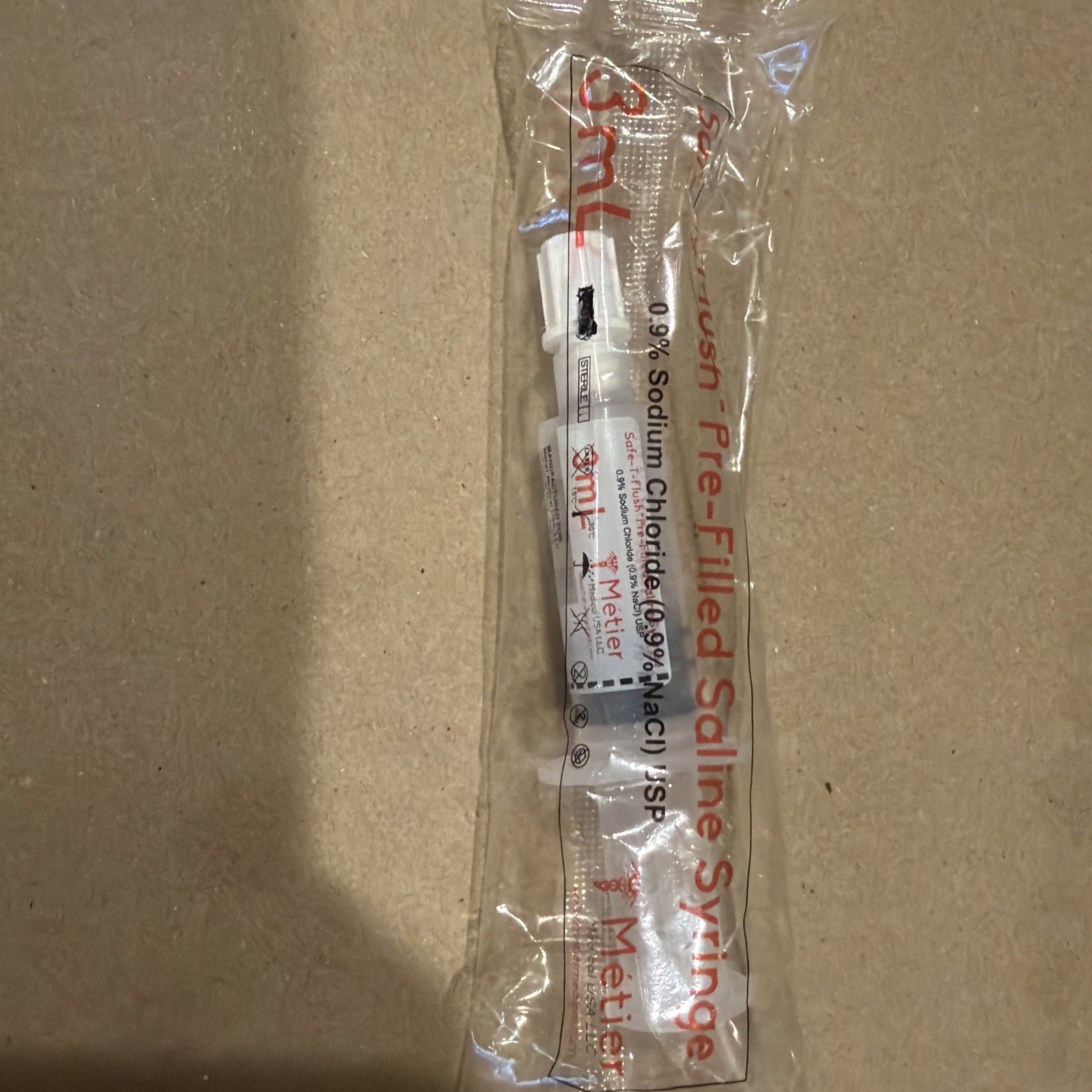 Metier Medical Normal 0.9 Saline Flush 3ml 30 Ct Ind. Wrapped – Lowest Price!