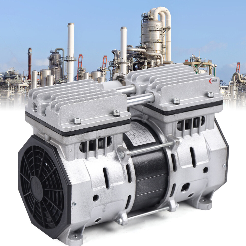 370W Oilless Piston Vacuum Pump with Filter for Industrial Use