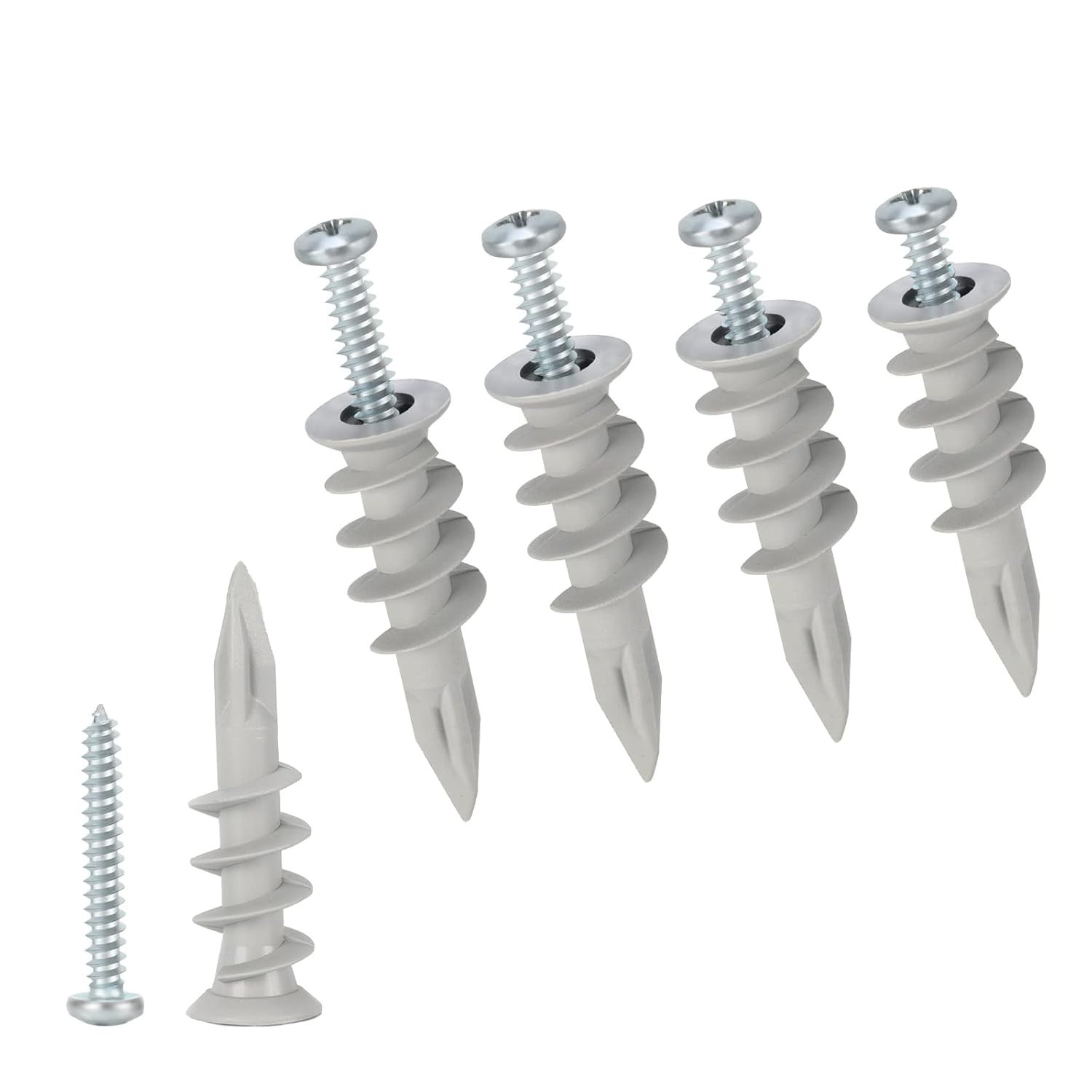 Anclajes De Plastico Autoperforantes Para Paneles Yeso Con Tornillos Tornillos