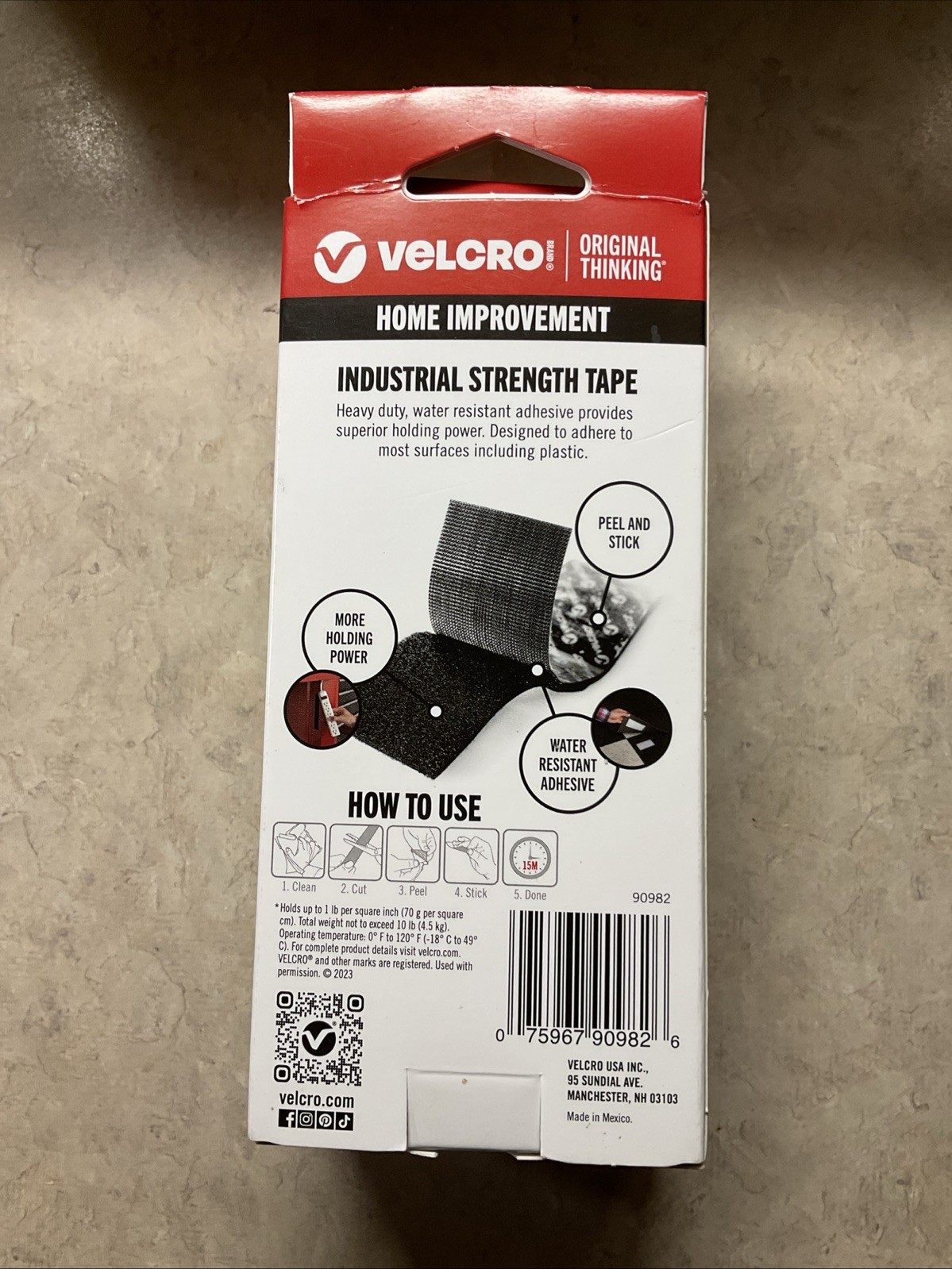 Industrial Strength | Indoor & Outdoor Use | 4ft x 2in, Black
