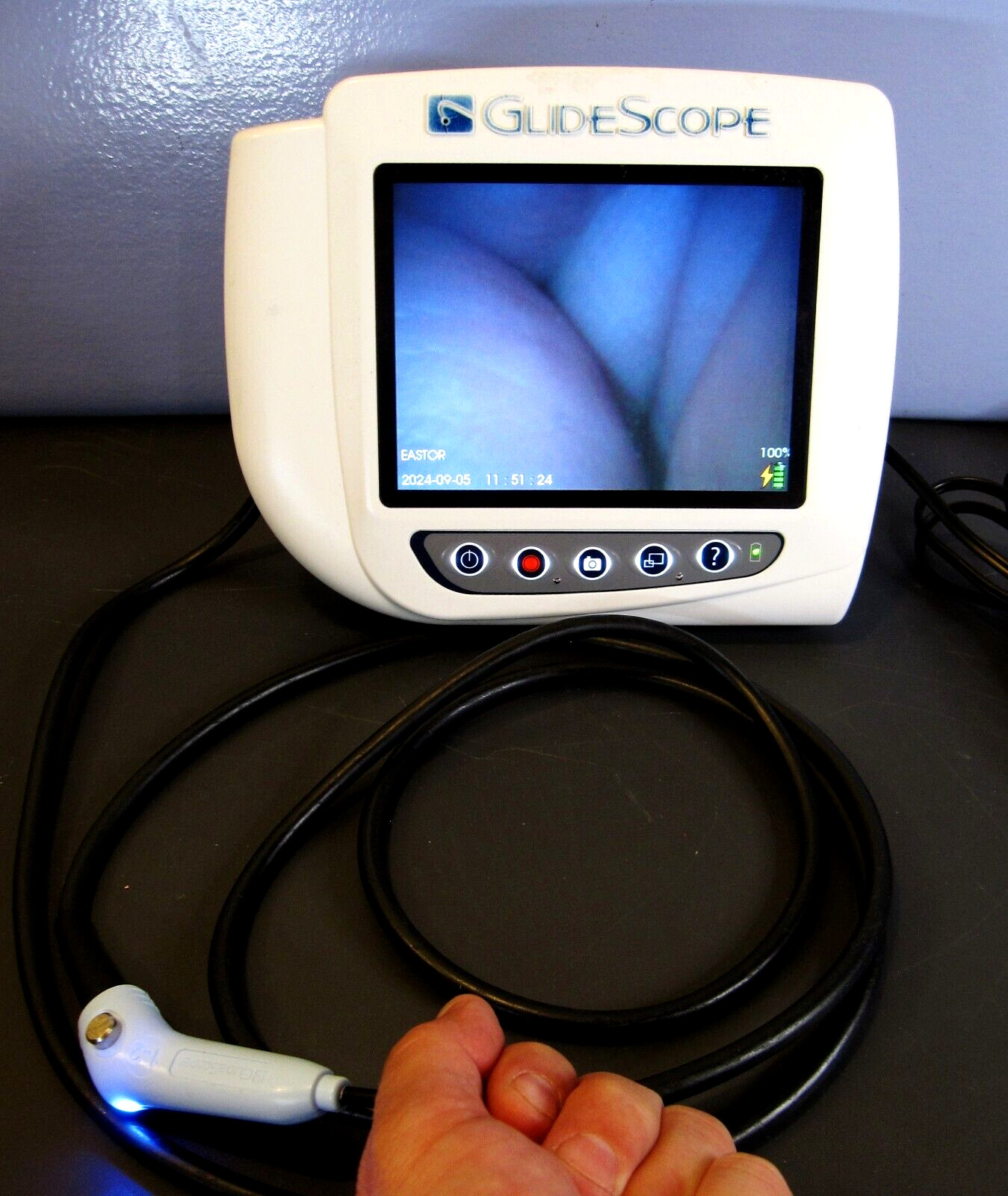 Verathon AVL Titanium GlideScope Video Laryngoscope Monitor w/ 1-2 Baton TESTED
