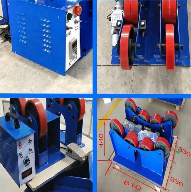 3T/6600LB Welding Turning Rolls Positioner Welding Rotator Tank Linkage Roller