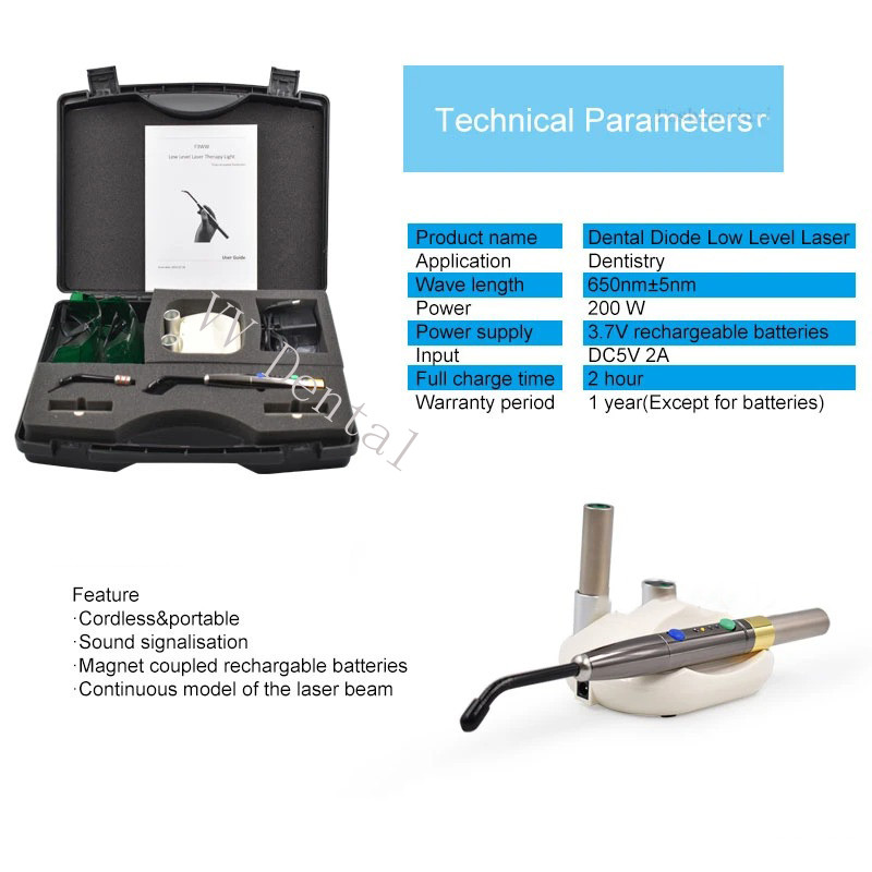 Dental Diode Laser System Cordless Wireless laser Pen soft tissue Perio Endo