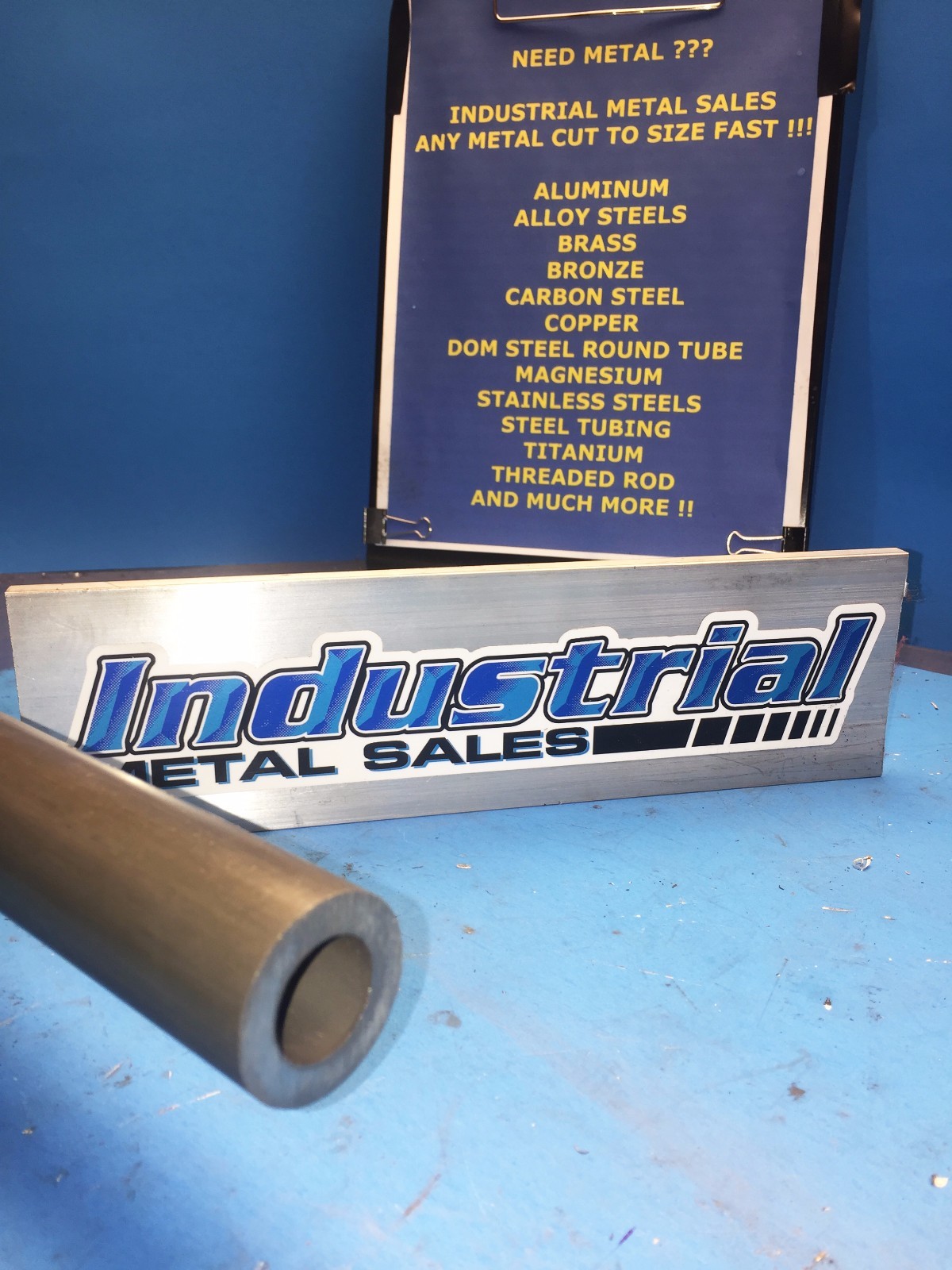 DOM Steel Round Tube 1-1/4″ OD x 12″Long x .250″ Wall– 1.250″ OD x .250″w DOM