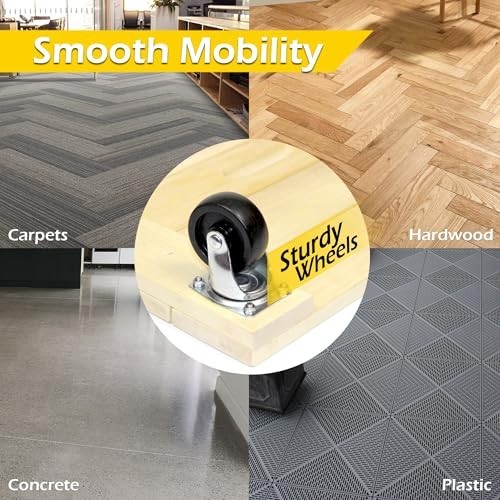 Hardwood Furniture Dolly 24 Inch x 16 Inch 1000 Lbs Capacity Heavy Duty Moving
