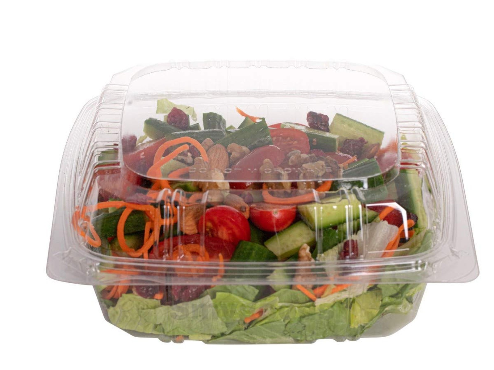 Smygoods Plastic Clamshell Food Containers, (Pack of 25-8x8x3 3/8) To Go Cont…
