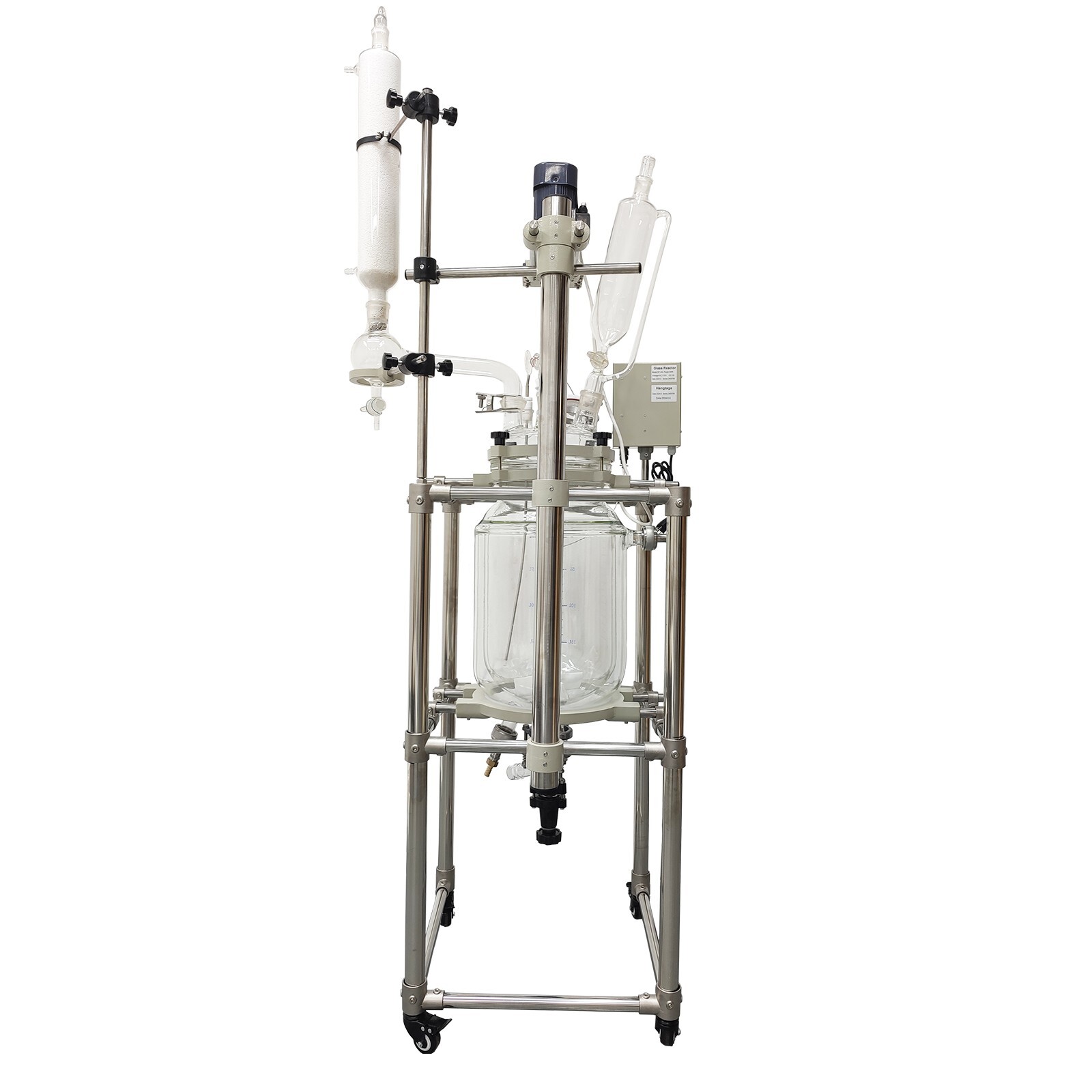 20L Jacketed Glass Reactor Jacketed Reactor 110V Jacketed Pilot Plant Reactors L