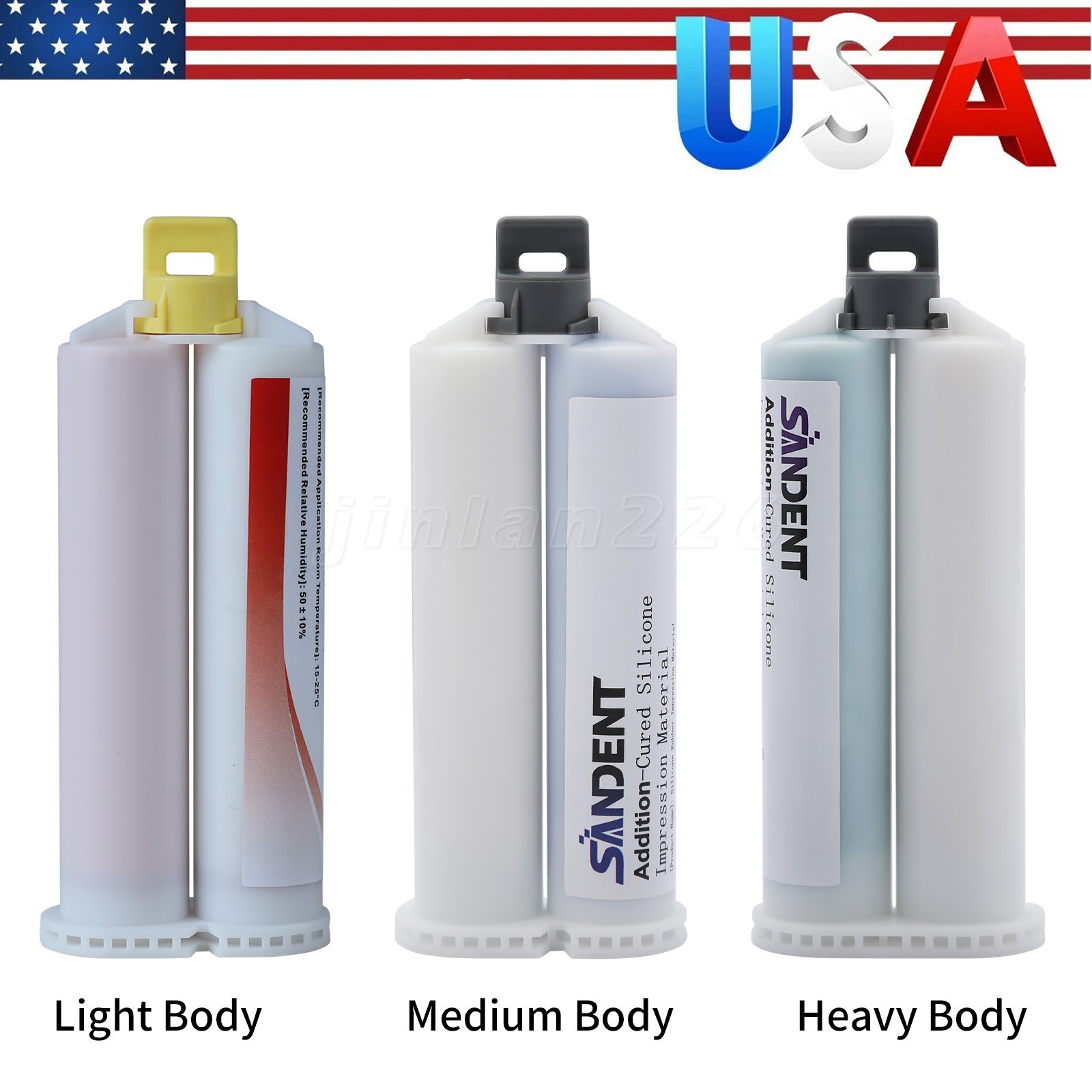 up to 100x50ml Dental VPS Impression Material Fast Set with Tips