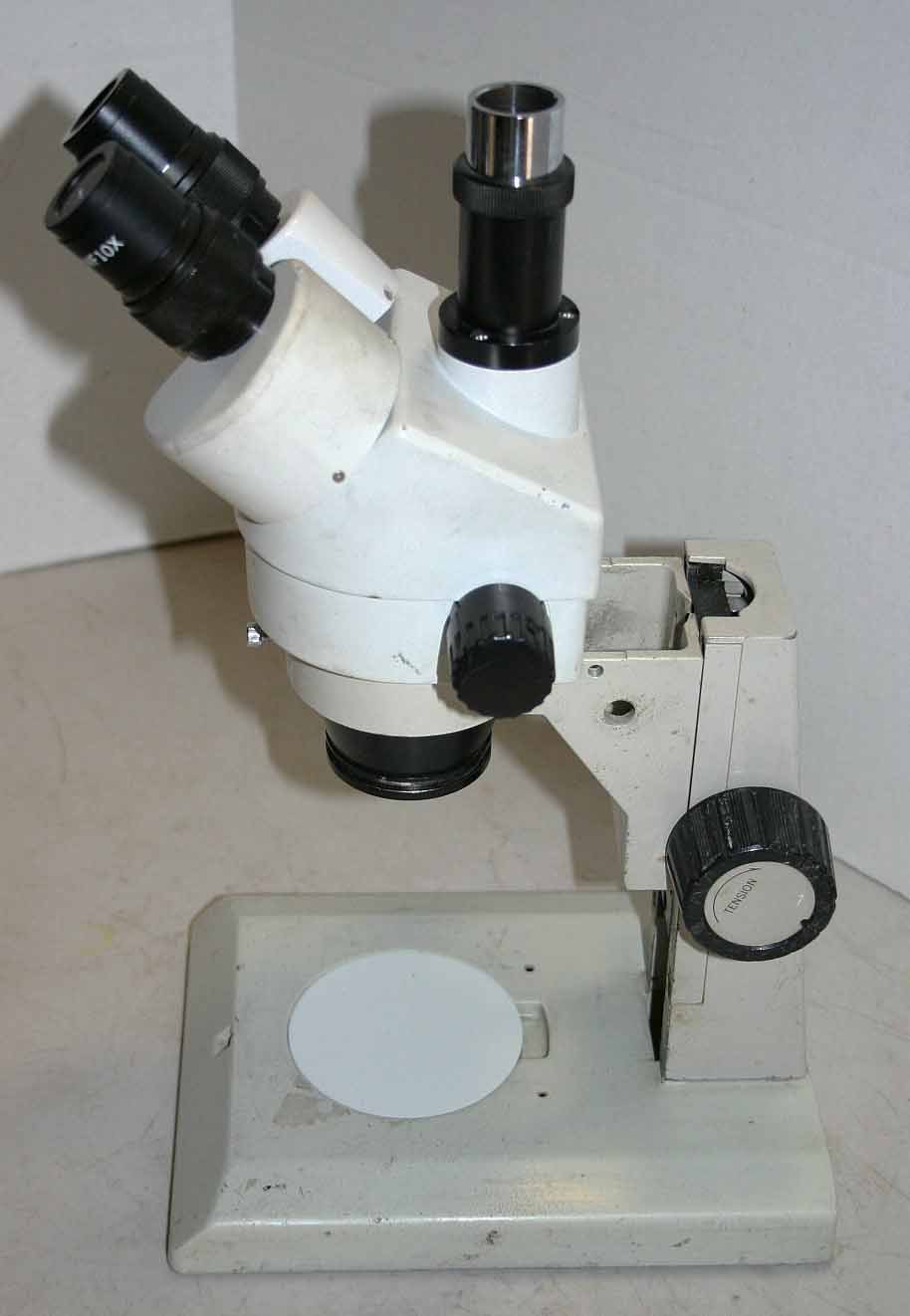 Stereozoom Trinocular Microscope, Nikon Stand; Chinese brand no name 7-45x