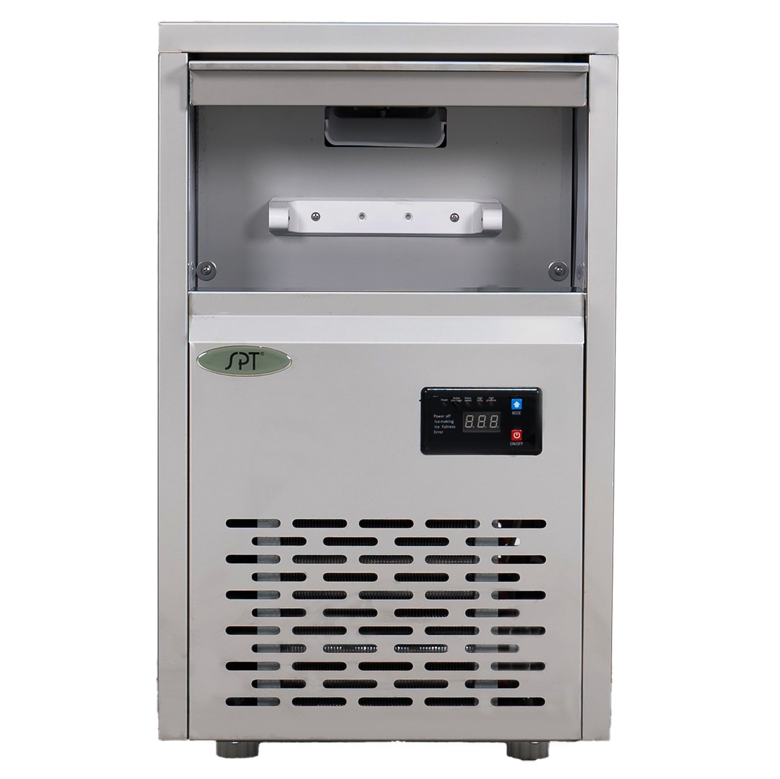 SPT SZB‑42 Automatic Flake Ice Maker, 88 lbs/day, Stainless Steel, Water Filter