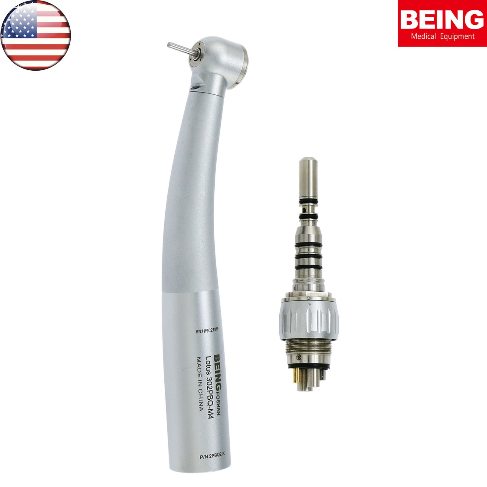 US BEING Dental High Speed Air Turbine Handpiece fit KaVo MULTIflex 6 pin M4